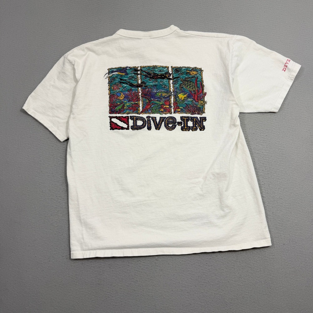 Vintage Norwegian Cruise Line Dive-In Scuba Henley Shirt Men's Extra Large 90s